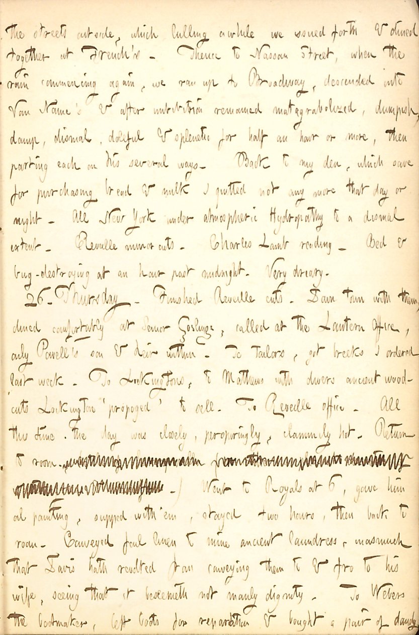 يوميات توماس بتلر جان - المجلد 5 ، الصفحة 21 ، 25-26 أغسطس ، 1852 بواسطة توماس بتلر جن