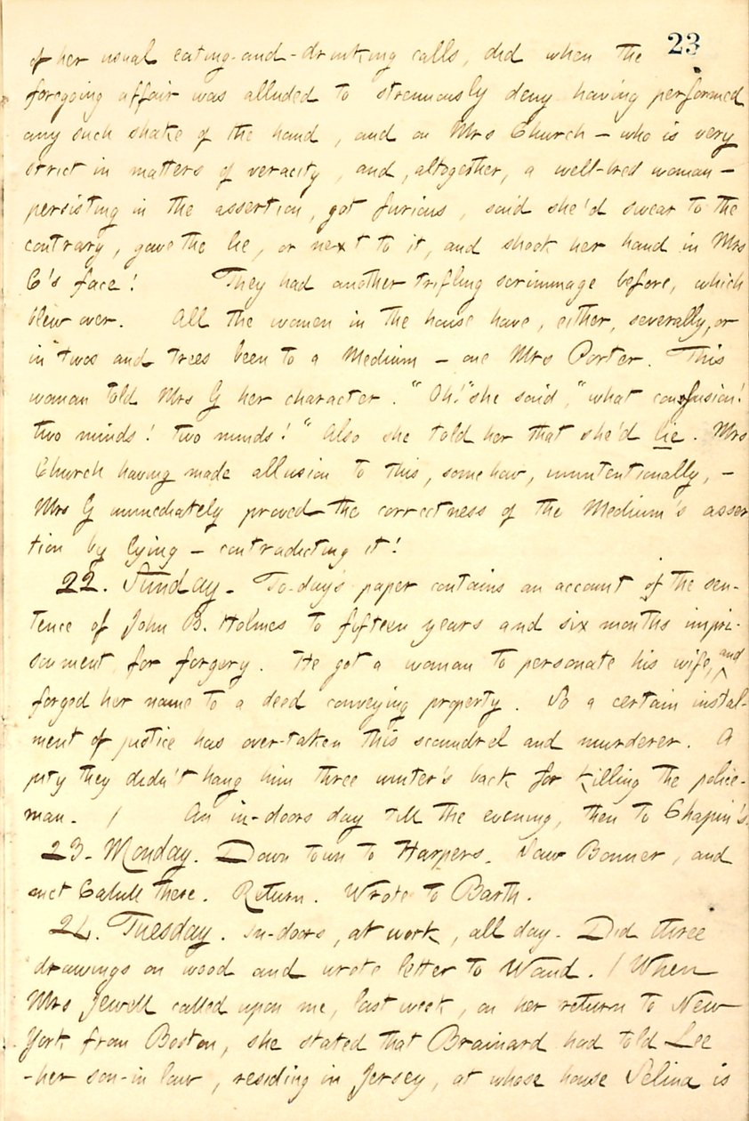 يوميات توماس بتلر جان - المجلد 9 ، الصفحة 32 ، 21-24 نوفمبر 1857 بواسطة توماس بتلر جن