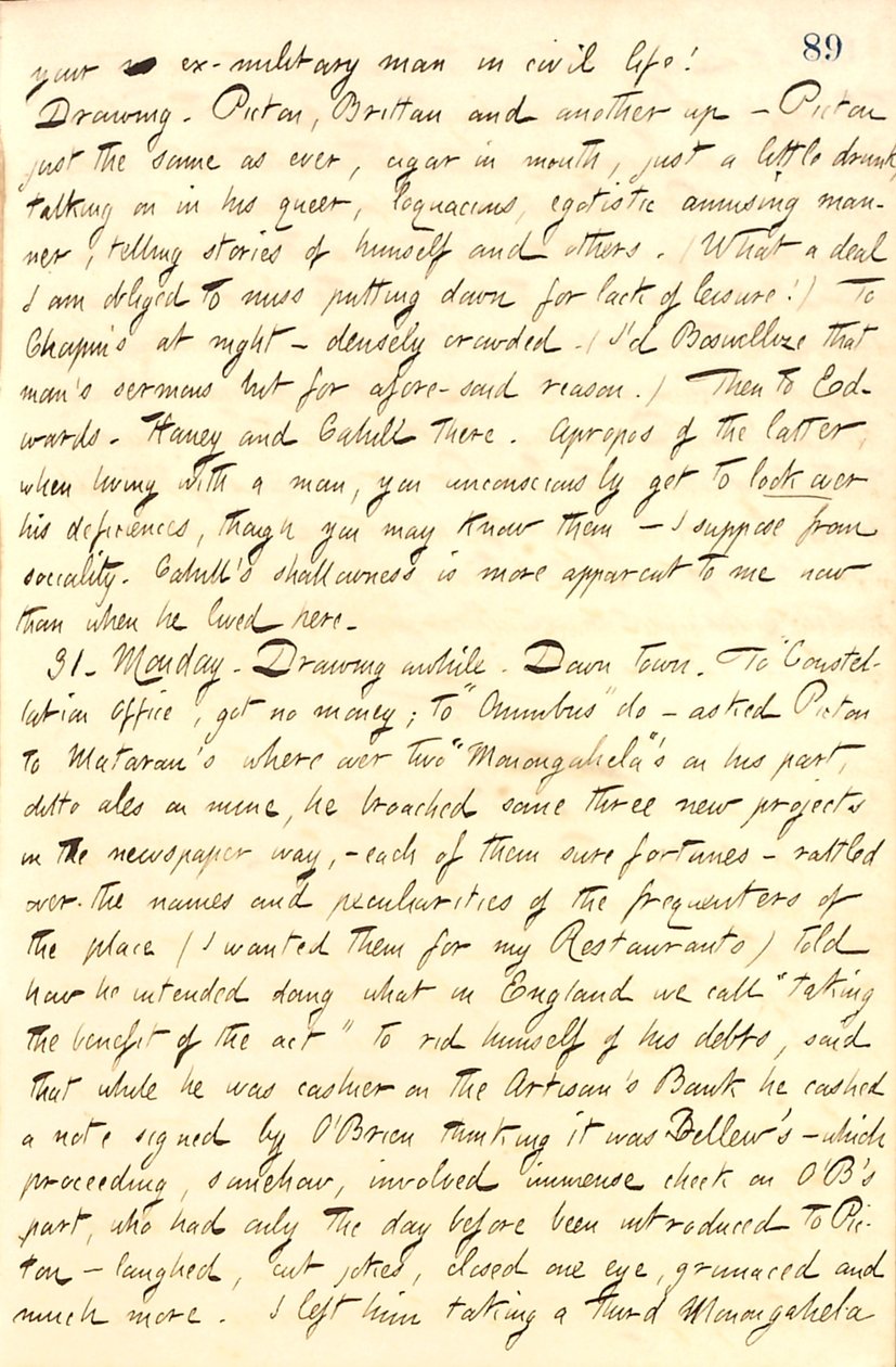 يوميات توماس بتلر جان: المجلد 10 ، الصفحة 101 ، 30-31 يناير 1859 بواسطة توماس بتلر جن