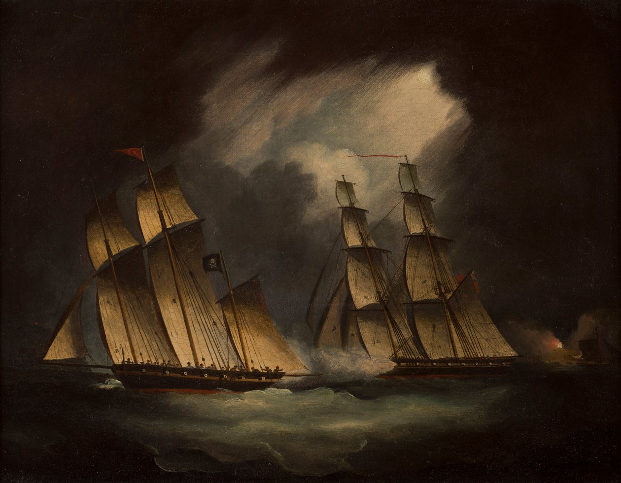 The Pirate Lugger 'Will Watch' (زيت على قماش) بواسطة توماس باترسورث