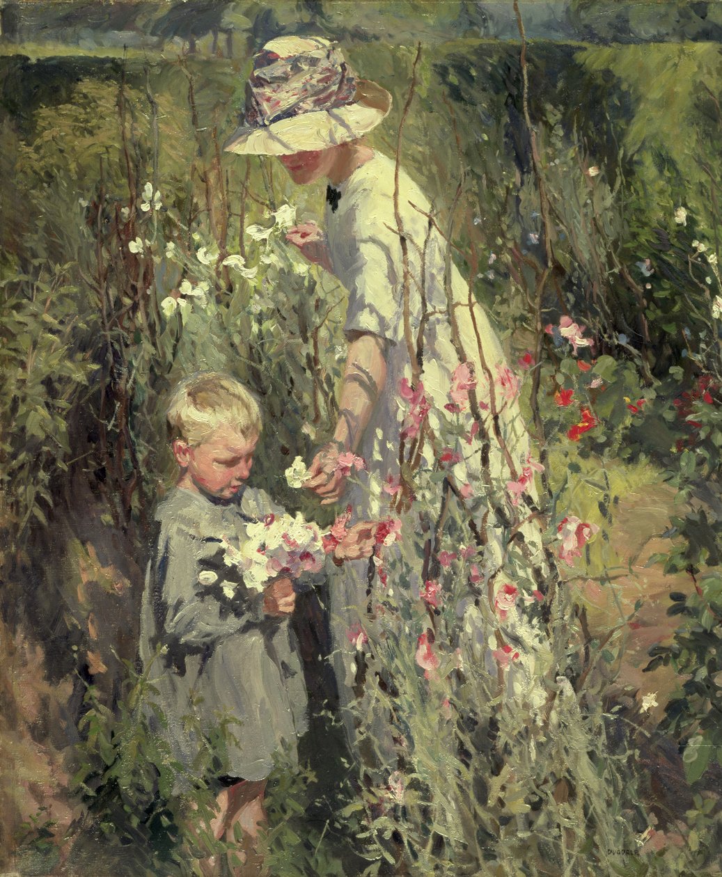 Posies، exh 1912 (زيت على قماش) بواسطة توماس كانتريل دوجديل