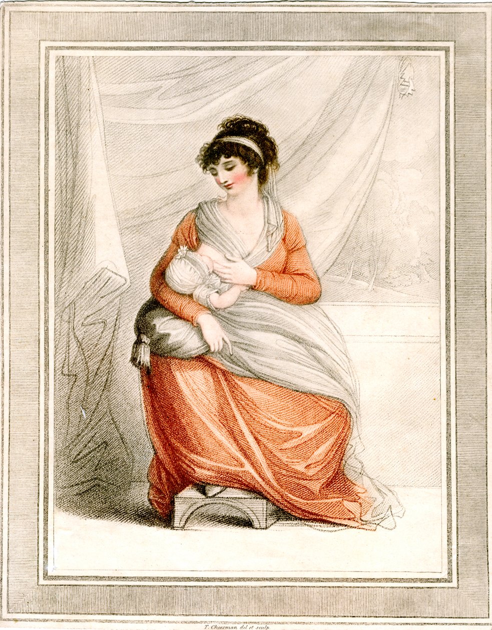"المرأة المرضعة" ، 1780-1820 بواسطة توماس تشيزمان