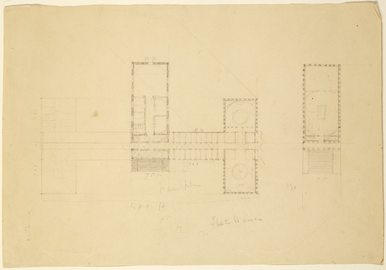 الخطة الكبرى لمنزل ولاية أوهايو ، c.1838 بواسطة توماس كول