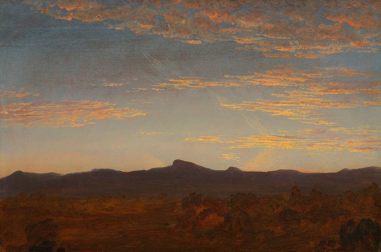 دراسة لـ Catskill Creek ، c. 18441845. بواسطة توماس كول