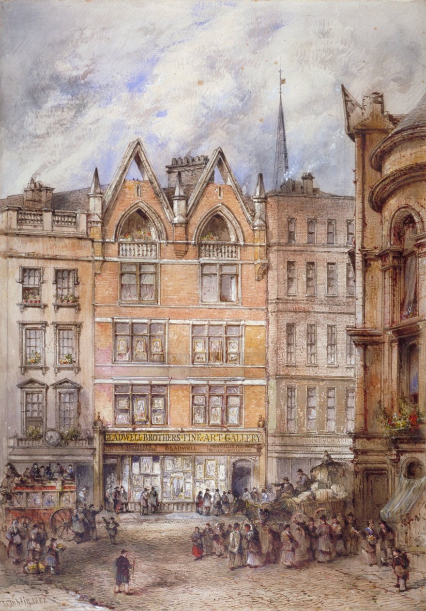 شارع Gracechurch ، مدينة لندن ، 1882. بواسطة توماس كولمان ديبدين