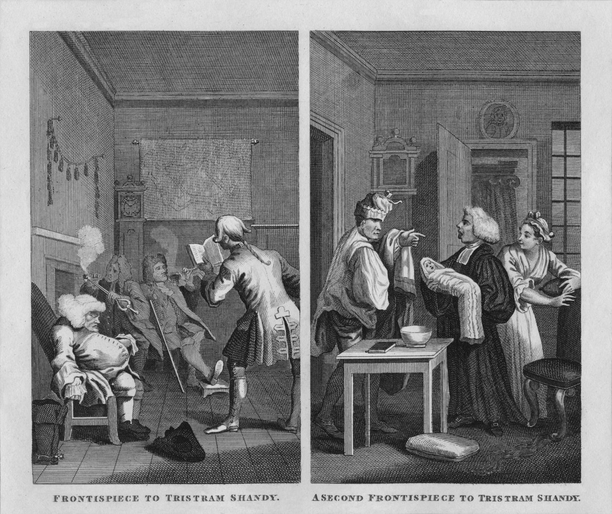 الصور من Tristram Shandy ، 1808 ، 1827. بواسطة توماس كوك