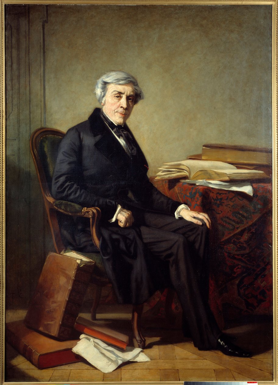 صورة لجول ميشليه (1798-1874) مؤرخ وكاتب فرنسي. لوحة توماس كوتور (1815-1879) بواسطة توماس كوتور