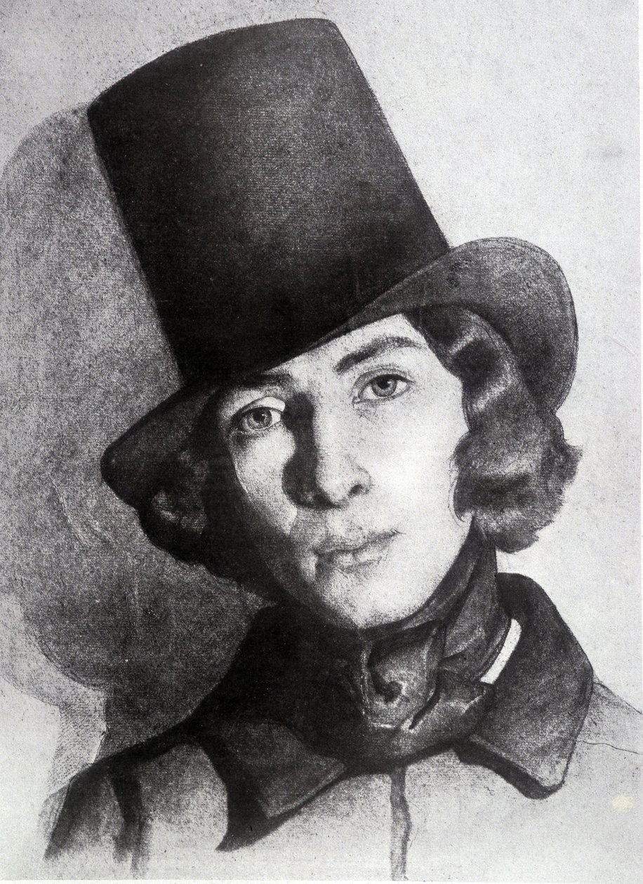 صورة لموريس ساند (1823-1889) ، ابن جورج ساند ، 21 عامًا - رسم غير مؤرخ لتوماس كوتور (1815-1879) - ظل هذا الرسم لفترة طويلة من رسم والدته جورج ساند بواسطة توماس كوتور