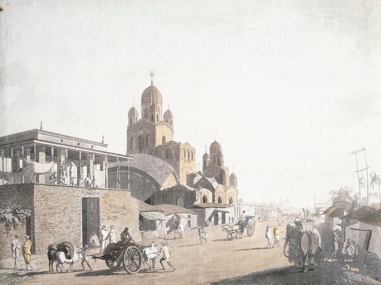 مشهد الشارع ، من "مناظر في كلكتا" لتوماس دانييل ، 1786-1788 بواسطة توماس دانييل