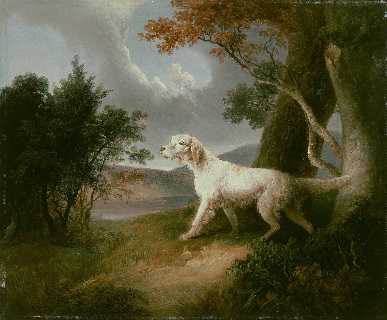 منظر طبيعي مع كلب ، 1832. بواسطة توماس دوتي
