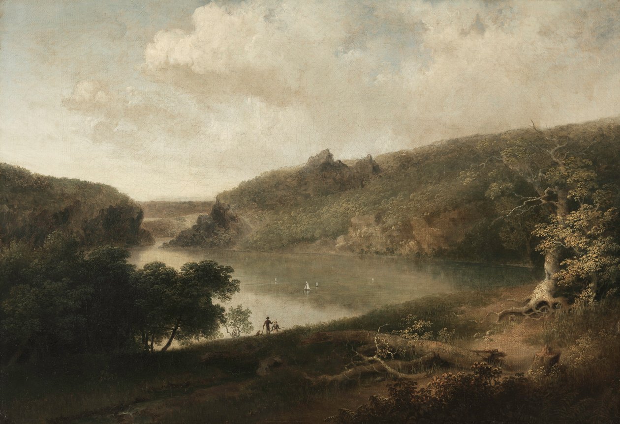 منظر للبحيرة ، ج. 1830s. بواسطة توماس دوتي