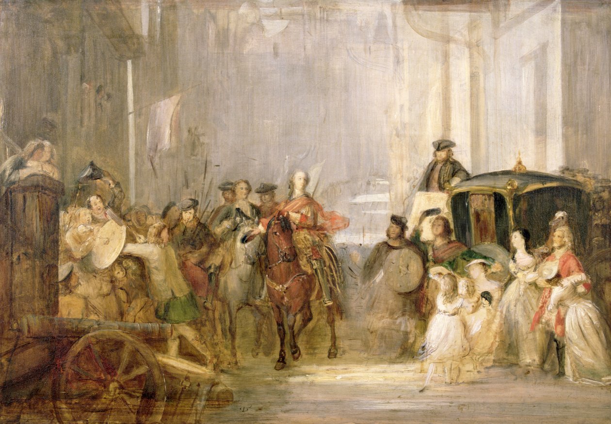 الأمير تشارلز إدوارد ستيوارت (1720-88) دخول إدنبره (انظر 105437) بواسطة توماس دنكان