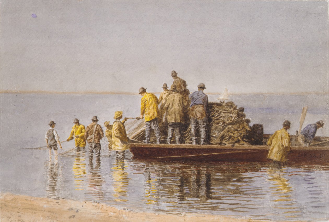 تناول الشبكة ، 1881. بواسطة توماس إيكنز