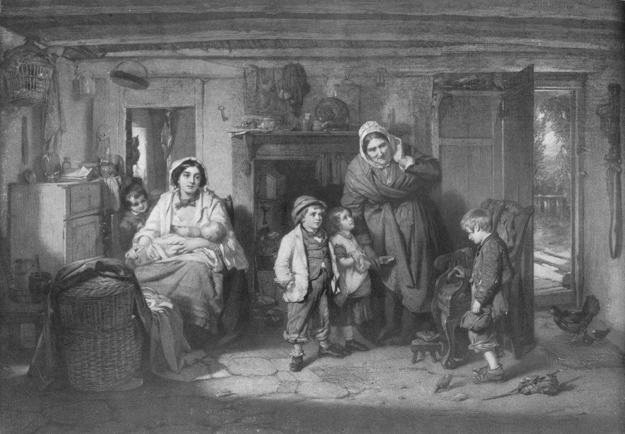 The Mitherless Bairn، c1893، 1911 بواسطة توماس فايد