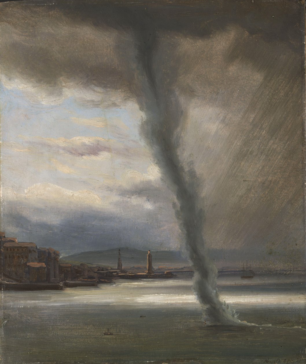 A Waterspout على خليج نابولي بواسطة توماس فيرنلي