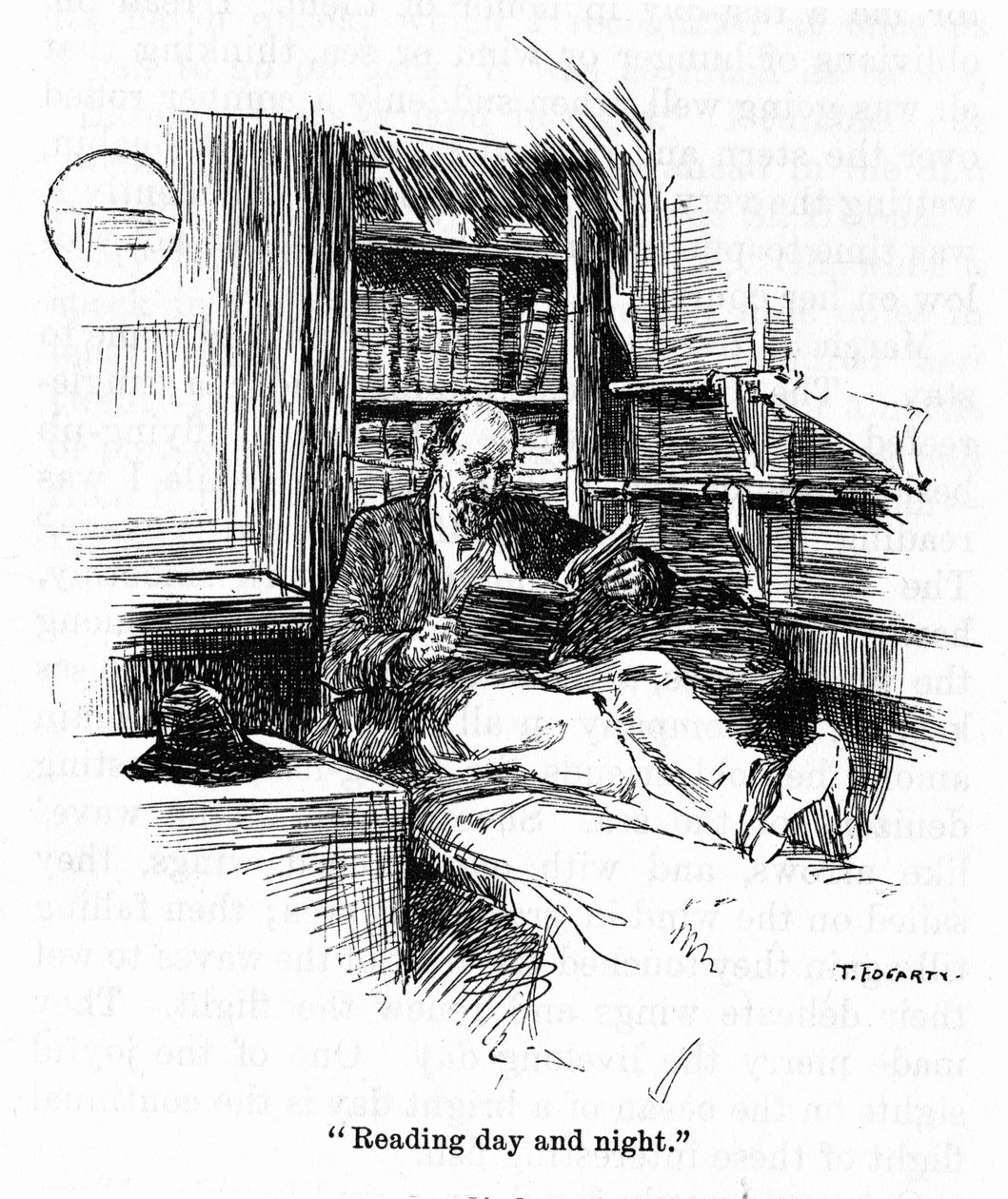 صورة للقبطان جوشوا سلوكوم (1844-1909) الذي قام بأول جولة إبحار حول العالم في عام 1895. رسم لتوماس فوغارتي (1873-1938) القرن العشرين بواسطة توماس فوجارتي