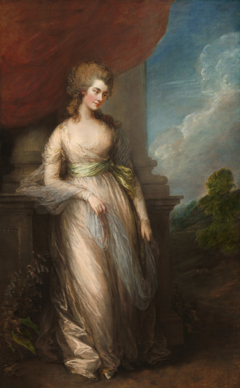 صورة لجورجيانا كافنديش ، دوقة ديفونشاير (1757-1806) بواسطة توماس غينزبورو