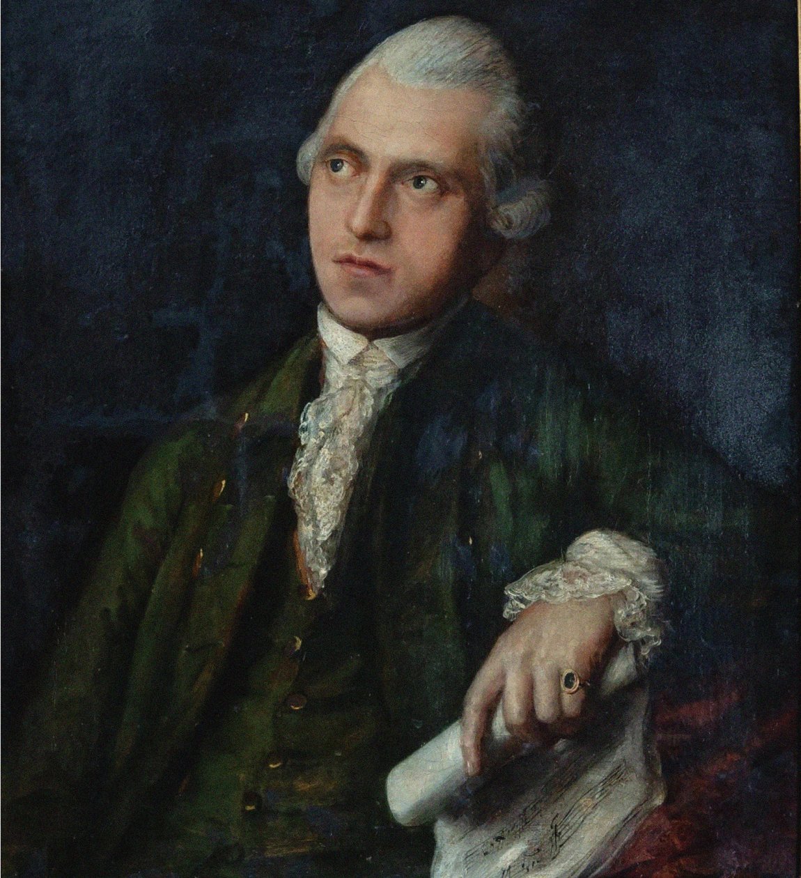 صورة للمؤلف وعازف الكمان أنطون كامل 1730-1784 ، حوالي 1768. بواسطة توماس غينزبورو