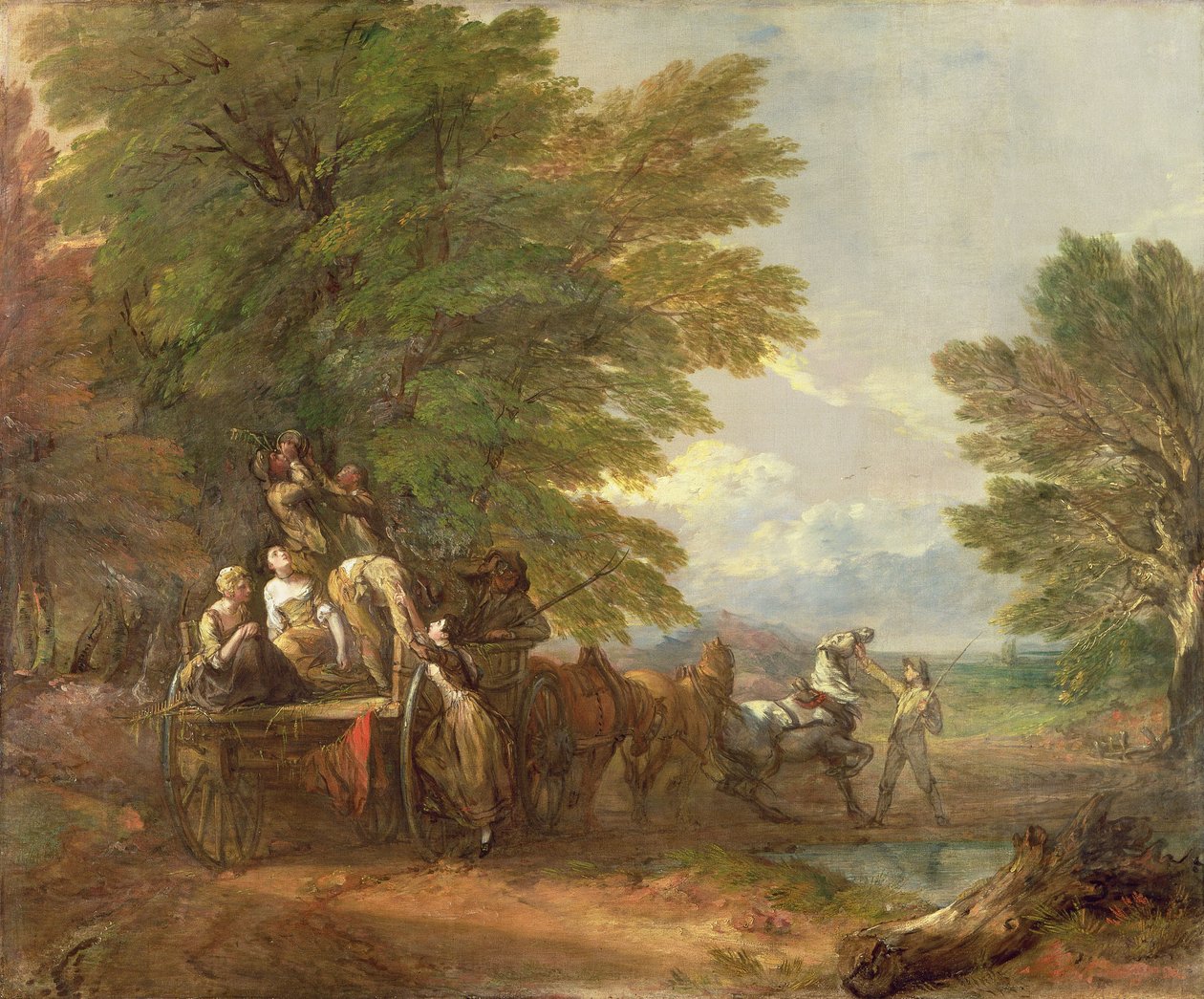 عربة الحصاد ، c.1767 بواسطة توماس غينزبورو