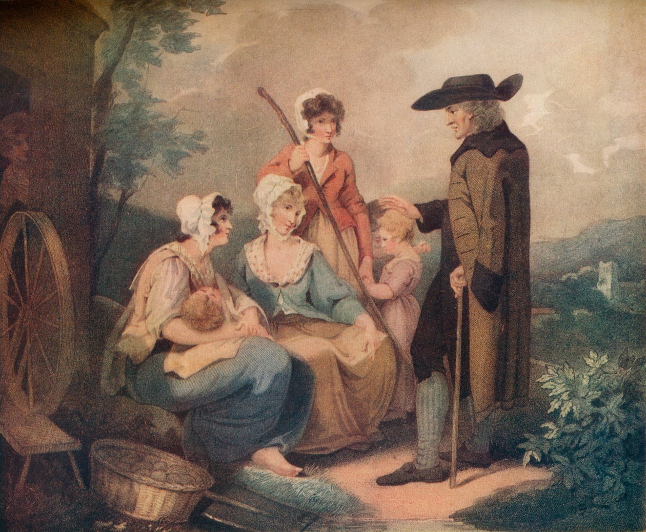 باب الكوخ ، c1791 بواسطة توماس Gaugain