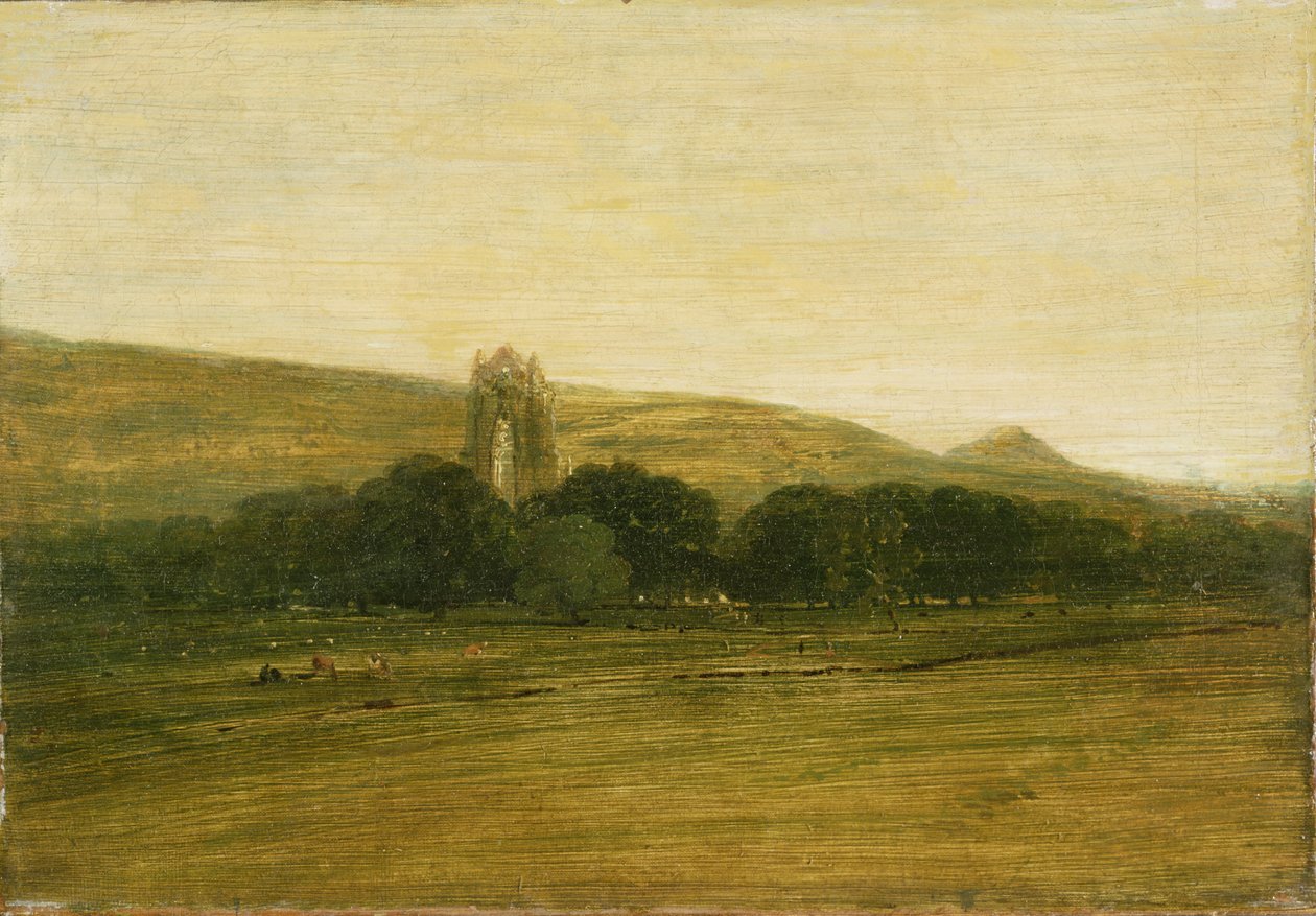 Guisborough Priory، c 1801-02 (زيت على قماش) بواسطة توماس غيرتين