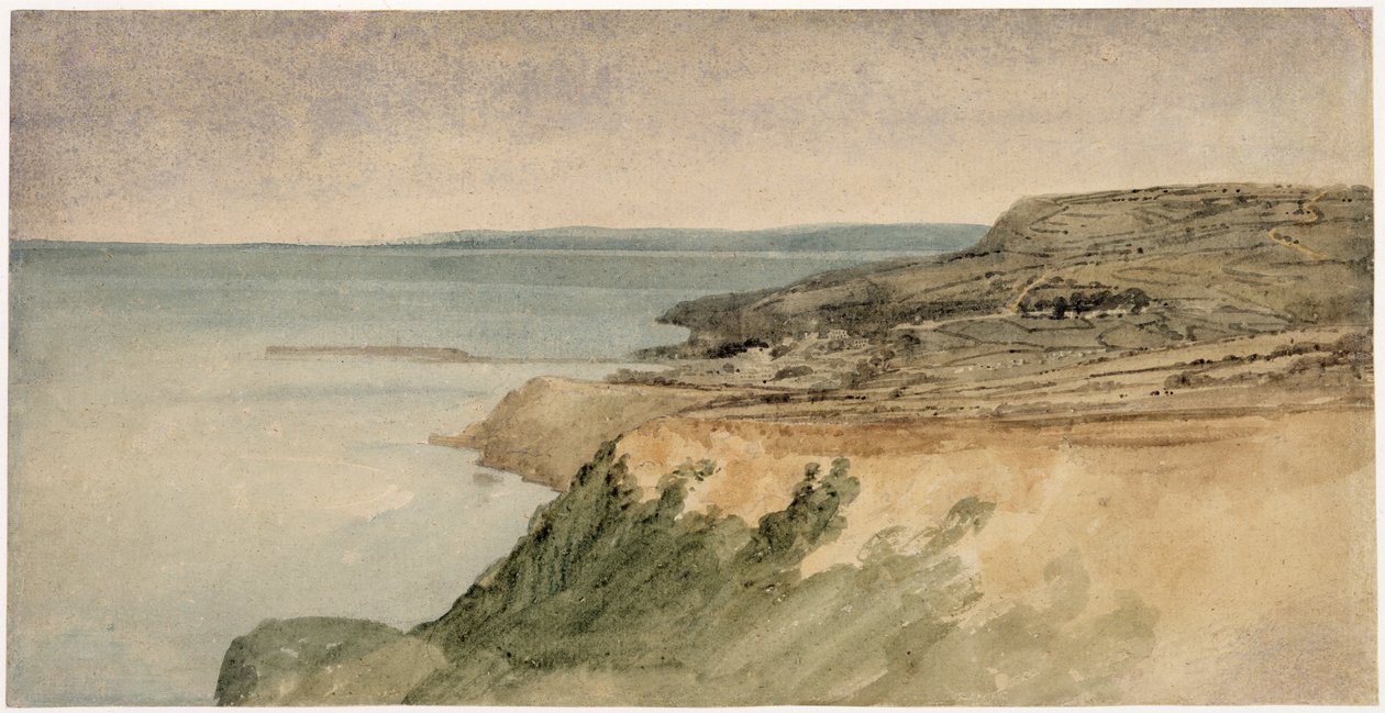 Lyme Regis ، Dorset ، c.1797 (مرحاض فوق قلم رصاص على ورق محكم) بواسطة توماس غيرتين