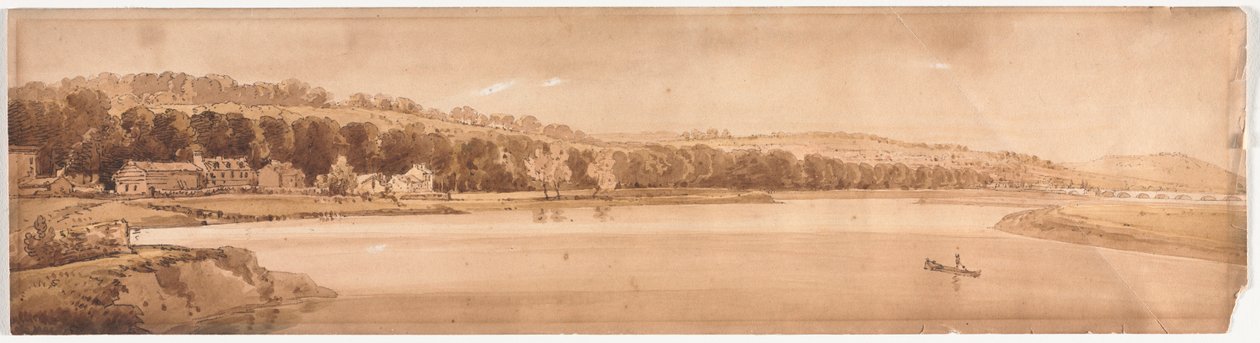 عشرون مشاهدة لباريس وضواحيها: منظر للقديس كلاود وجبل الجلجلة ... ، 1802. بواسطة توماس غيرتين