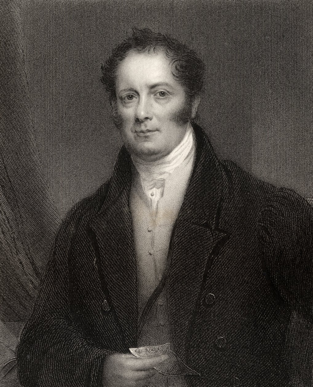 إدوارد بينز ، نقش جيه كوكران ، من "معرض الصور الوطنية ، المجلد الخامس" ، تم نشره عام 1835 بواسطة توماس هارجريفز