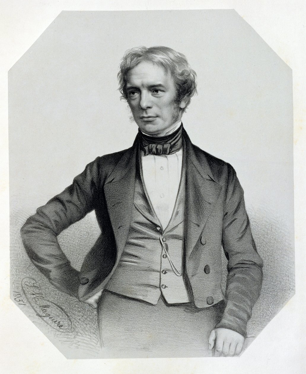 مايكل فاراداي (1791-1867) 1851 بواسطة توماس هربرت ماجواير