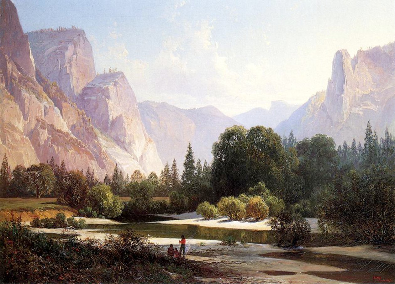 Piute Indian Camp ، يوسمايت ، 1890 بواسطة توماس هيل