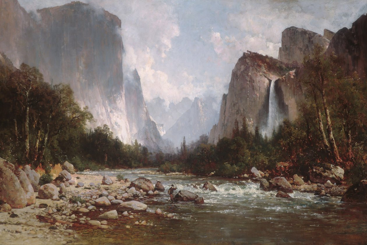 منظر لوادي يوسمايت ، 1885. بواسطة توماس هيل