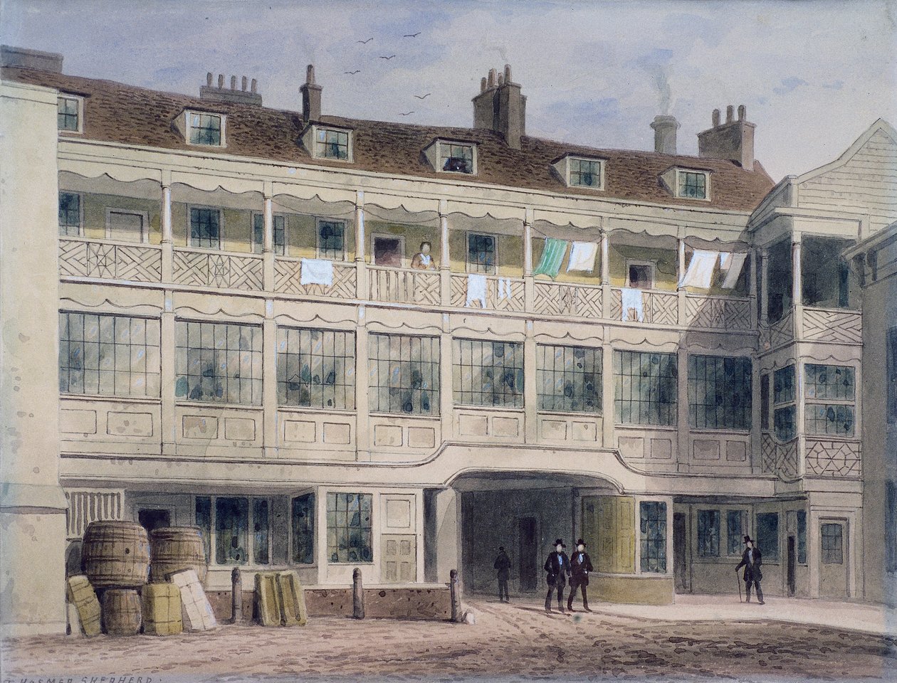 بيل سوفاج يارد ، لودجيت هيل ، لندن ، c1850 بواسطة توماس هوسمر شيبرد