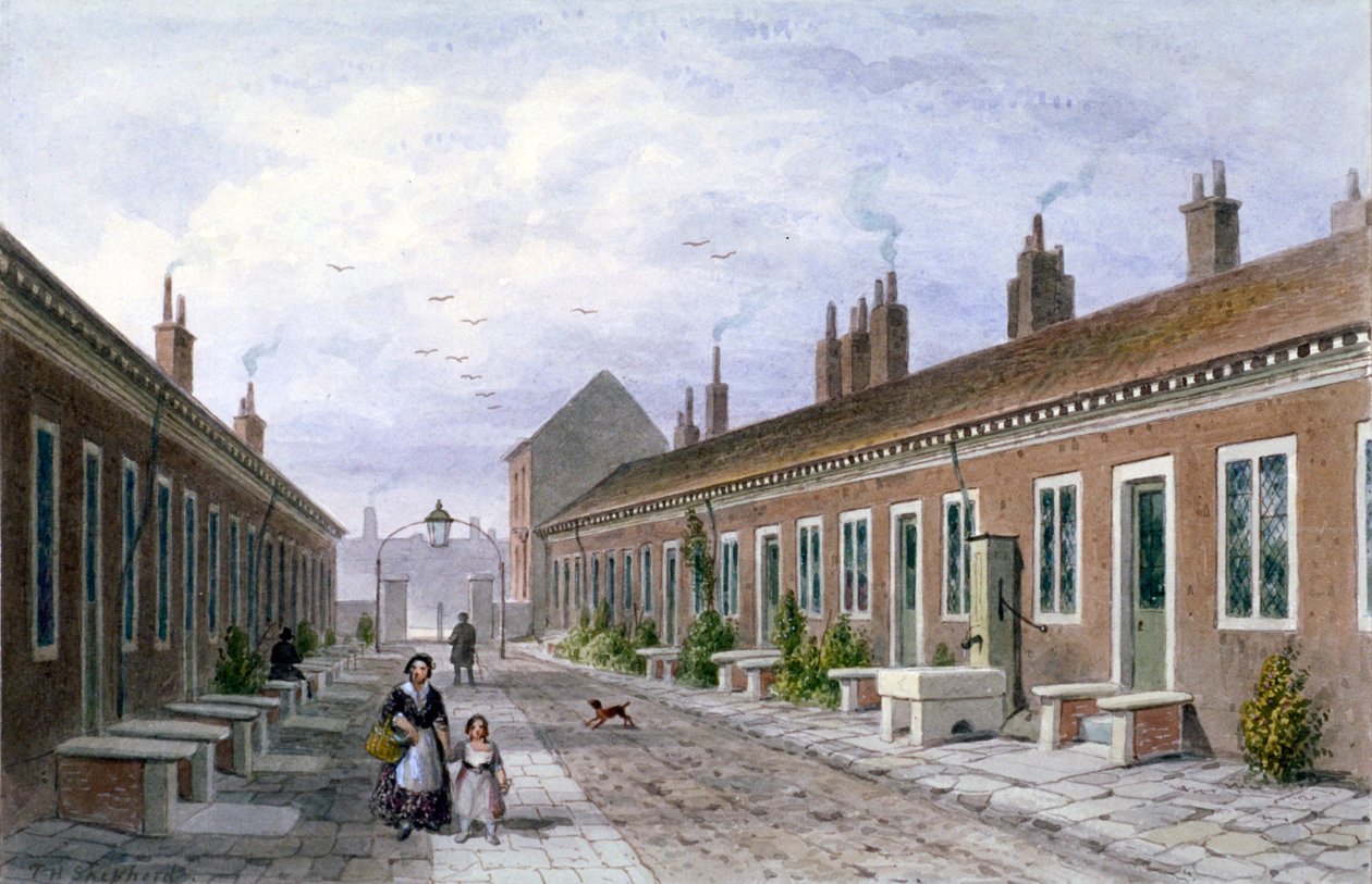 المسشوز سكينرز ، مايل إند رود ، ستيبني ، لندن ، c1840 بواسطة توماس هوسمر شيبرد