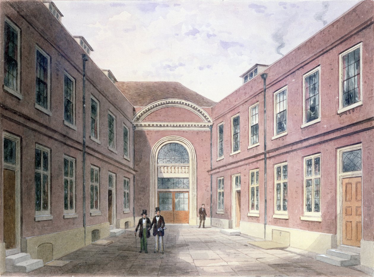 The Inner Court of Girdlers Hall Basinghall Street، 1853 بواسطة توماس هوسمر شيبرد