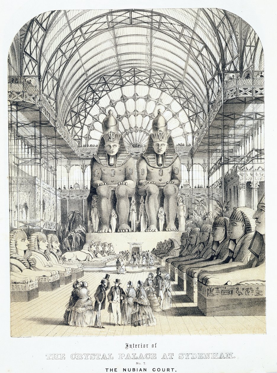 المحكمة النوبية في قصر كريستال في سيدينهام ، c.1851-1855 (أكواتينت) بواسطة توماس هوسمر شيبرد