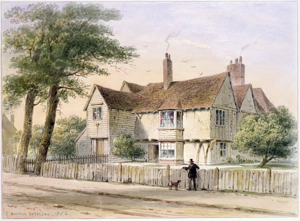 The Rectorial House ، Newington Butts ، 1852 بواسطة توماس هوسمر شيبرد