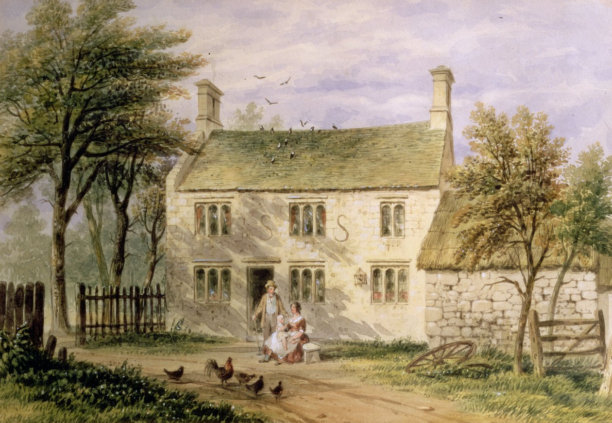 Woolsthorpe ، Grantham ، مسقط رأس إسحاق نيوتن بواسطة توماس هوسمر شيبرد