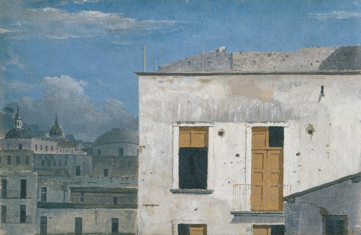 "المباني في نابولي" ، 1782 بواسطة توماس جونز