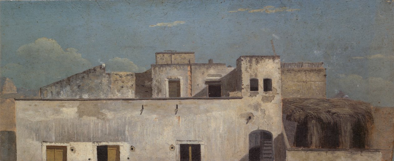 أسطح المنازل في نابولي ، 1782 بواسطة توماس جونز