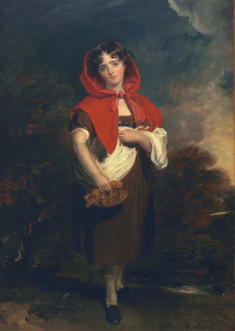 إميلي أندرسون: الرداء الأحمر الصغير ، c.1821 بواسطة توماس لورانس
