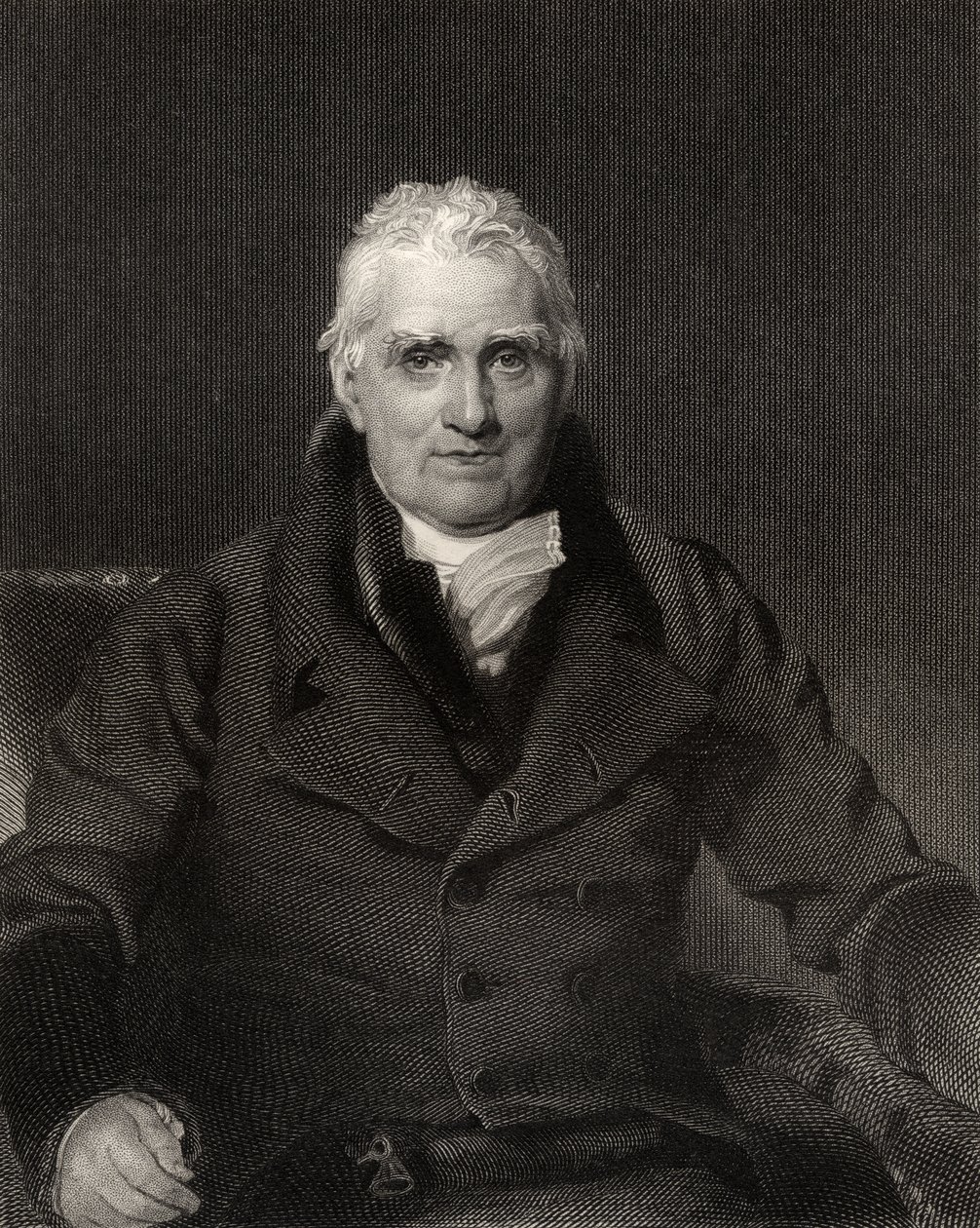 جون سكوت ، محفور من قبل روبنسون ، من "معرض الصور الوطنية ، المجلد الثالث" ، تم نشره عام 1835 بواسطة توماس لورانس