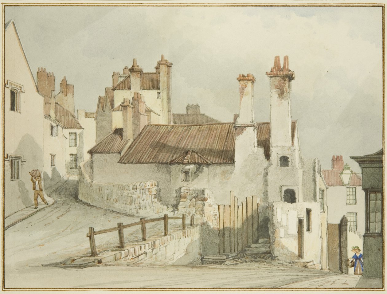 Church Lane و St Michael's و Griffin Lane (ألوان مائية على ورق) بواسطة توماس ليسون الأكبر روبوتبهام