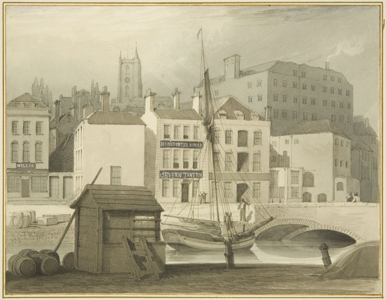 The Stone Bridge at the Head of Quay (St Giles