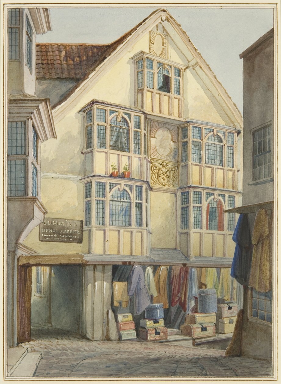 Top of the Pithay (watercolor & bodycolour on paper) بواسطة توماس ليسون الأكبر روبوتبهام
