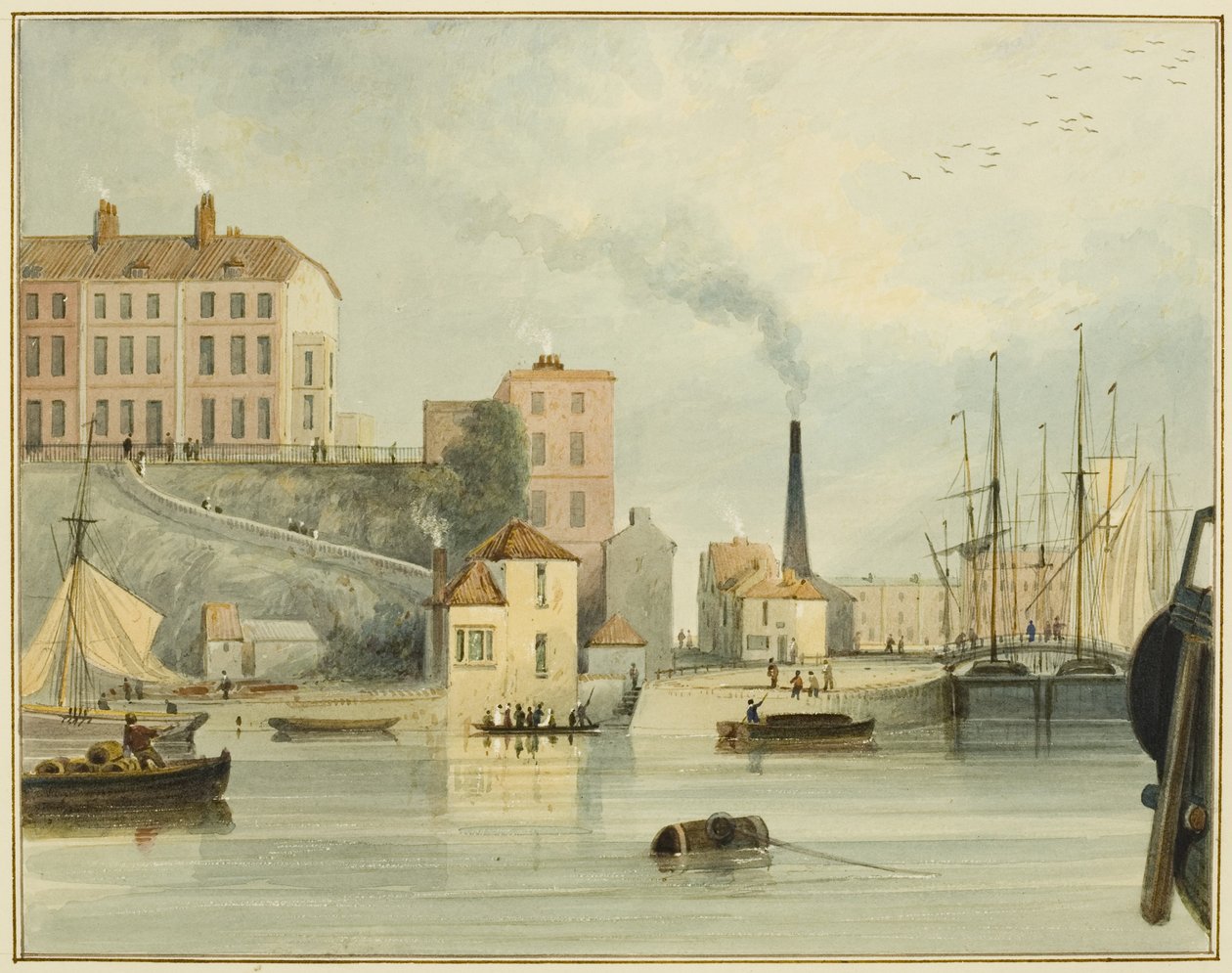 West End of Redcliffe Parade, showing the entrance gates to the Bathurst Basin بواسطة توماس ليسون الأكبر روبوتبهام