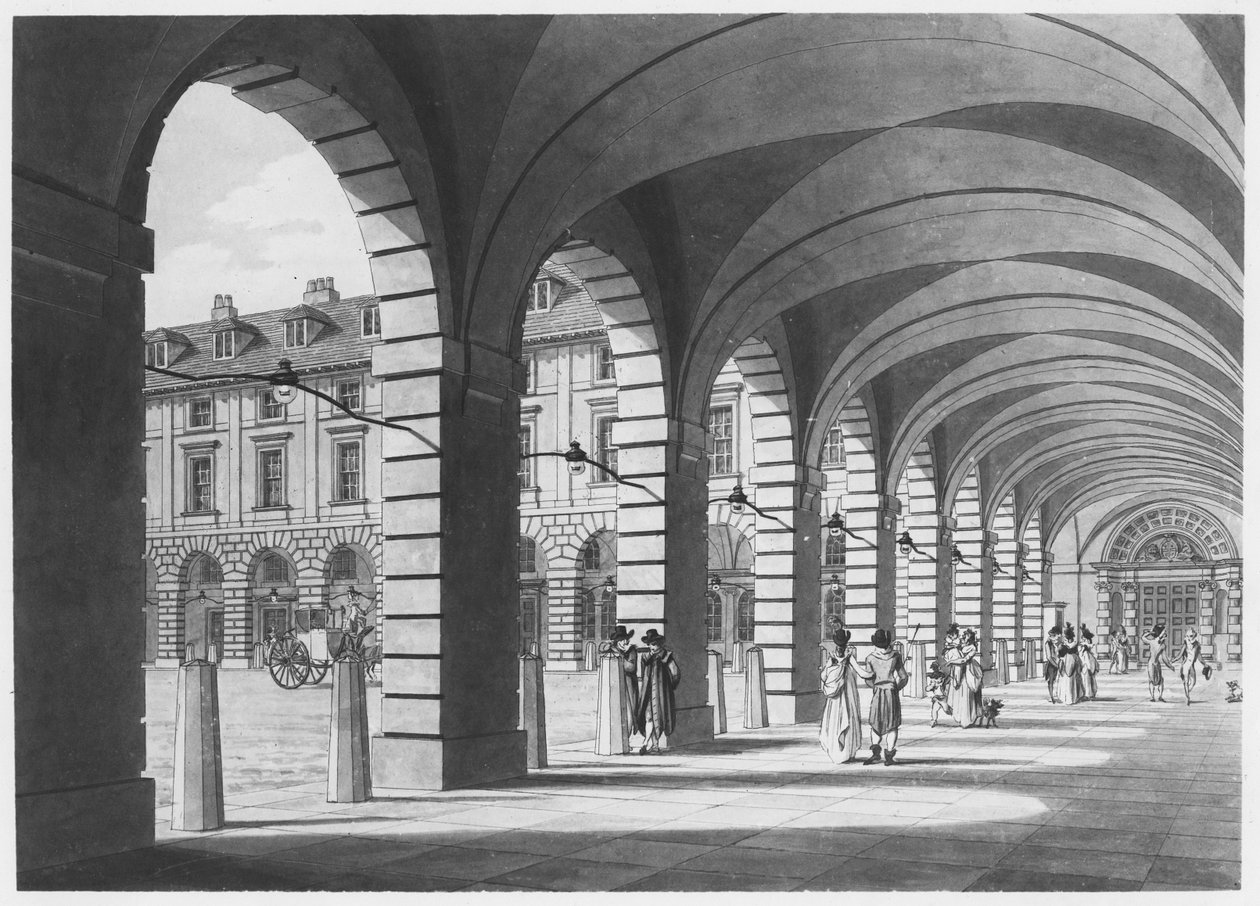 ساحة ، كوفنت غاردن ، 1796 بواسطة توماس مالتون جنر.