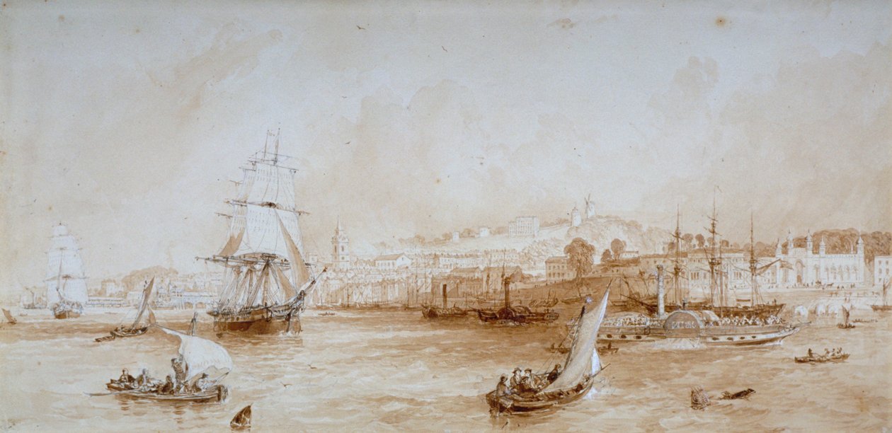 Gravesend ، كنت ، c1830 بواسطة توماس مان باينز