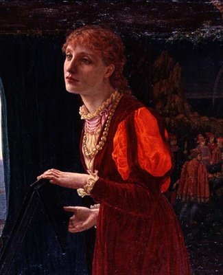 "اليوم انتهى ، انتهت الأغنية" ، تفاصيل المرأة ، حوالي 1872 (زيت على قماش) (تفاصيل 123802) بواسطة توماس ماثيوز روك