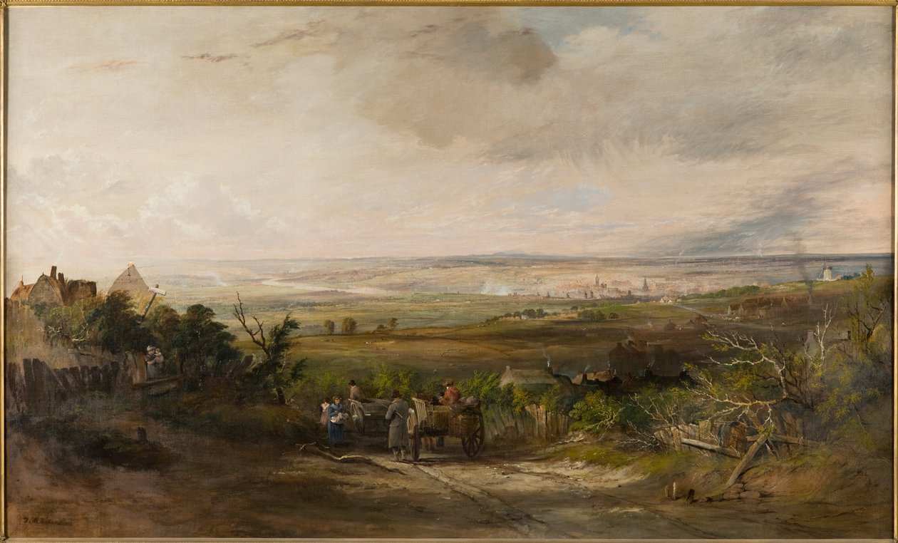 نيوكاسل من Gateshead Fell ، c.1816 بواسطة توماس مايلز ريتشاردسون