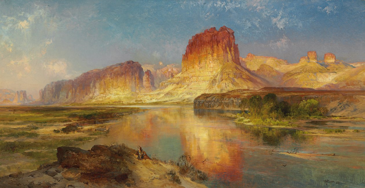 النهر الأخضر في وايومنغ ، 1878 بواسطة توماس موران